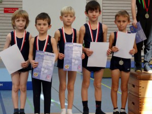 Silbermedaille für Jannis, Luc, Florian, Leandro und Max 